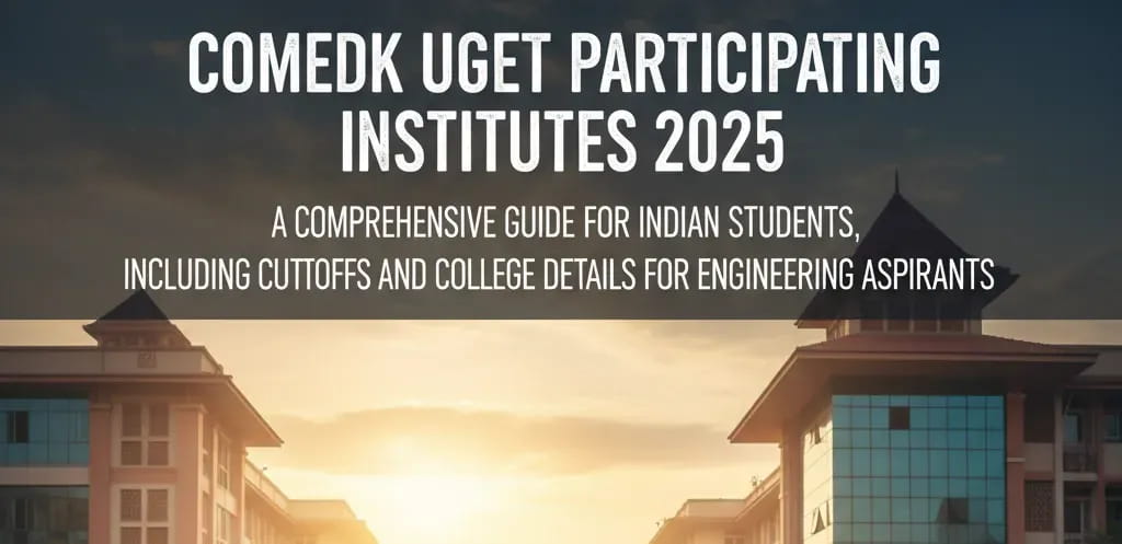 Comedk Uget Participating Institutes 2025 a Comprehensive Guide for Indian Students Including Cutoffs and College Details for Engineering Aspirants 880174